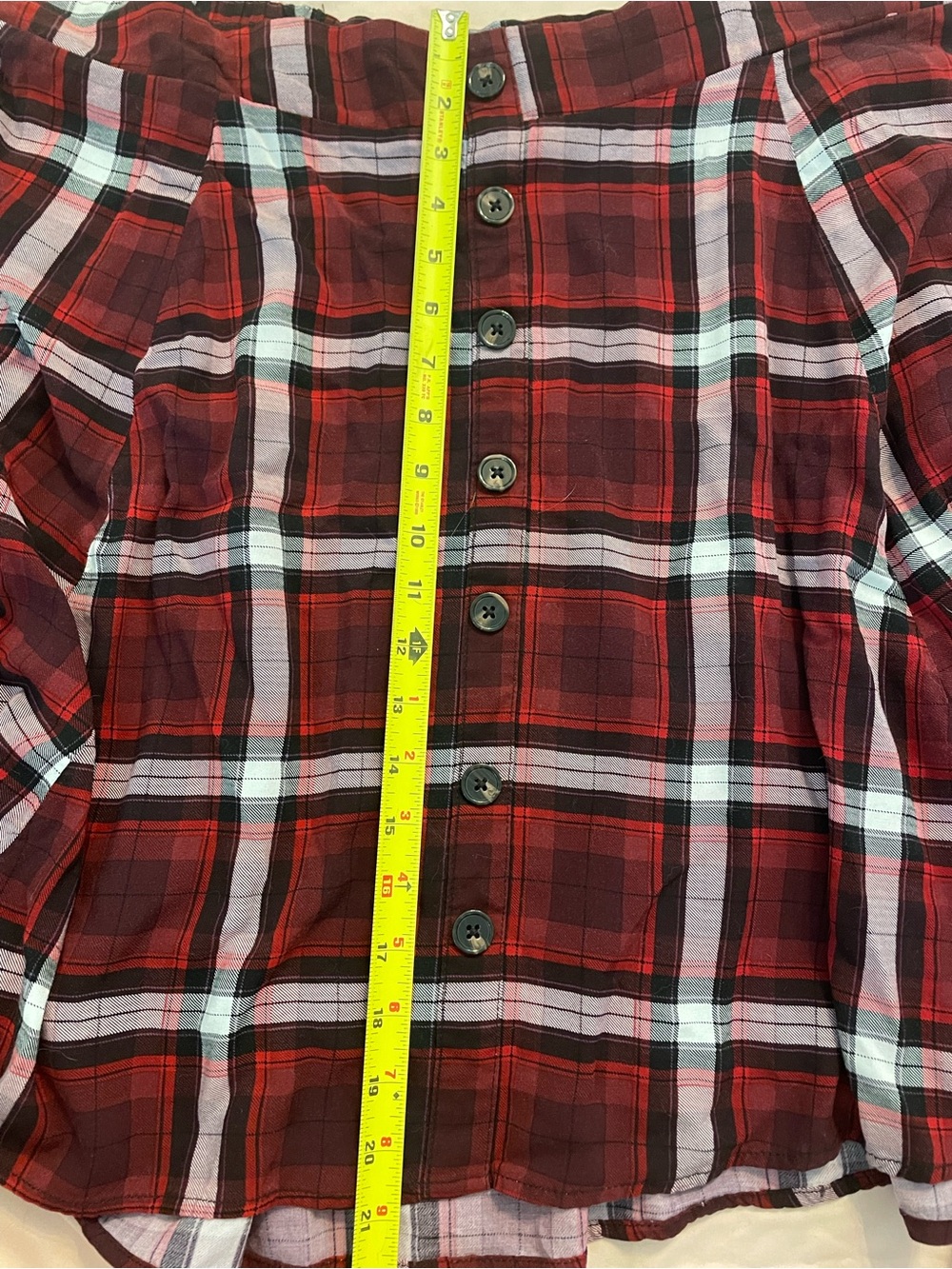 torrid Red Plaid Suspender Skirt - Picture 12 of 14